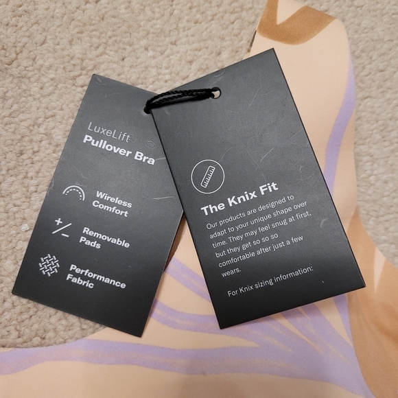 Knix Pullover Bra size S+ Beach Glow pattern Brand new with tags - Picture 5 of 8